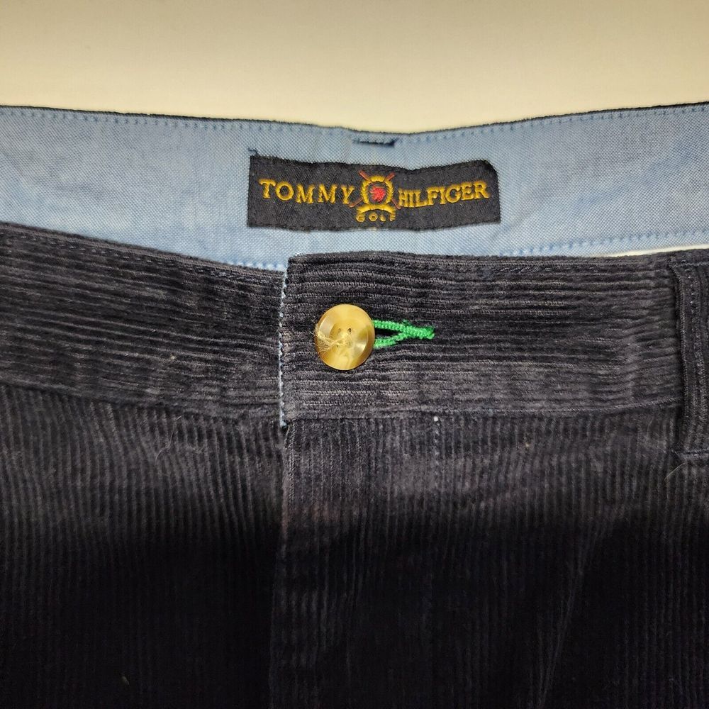 VINTAGE TOMMY HILFIGER NAVY CORDUROY PANTS 36X32‎ - Picture 4 of 12
